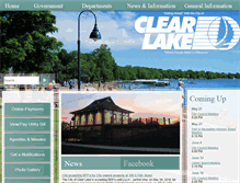 Tablet Screenshot of cityofclearlake.com